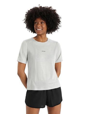 Ether Icebreaker ZoneKnit™ Merino Short Sleeve Boxy Women's T Shirts | AU 1587GSOL